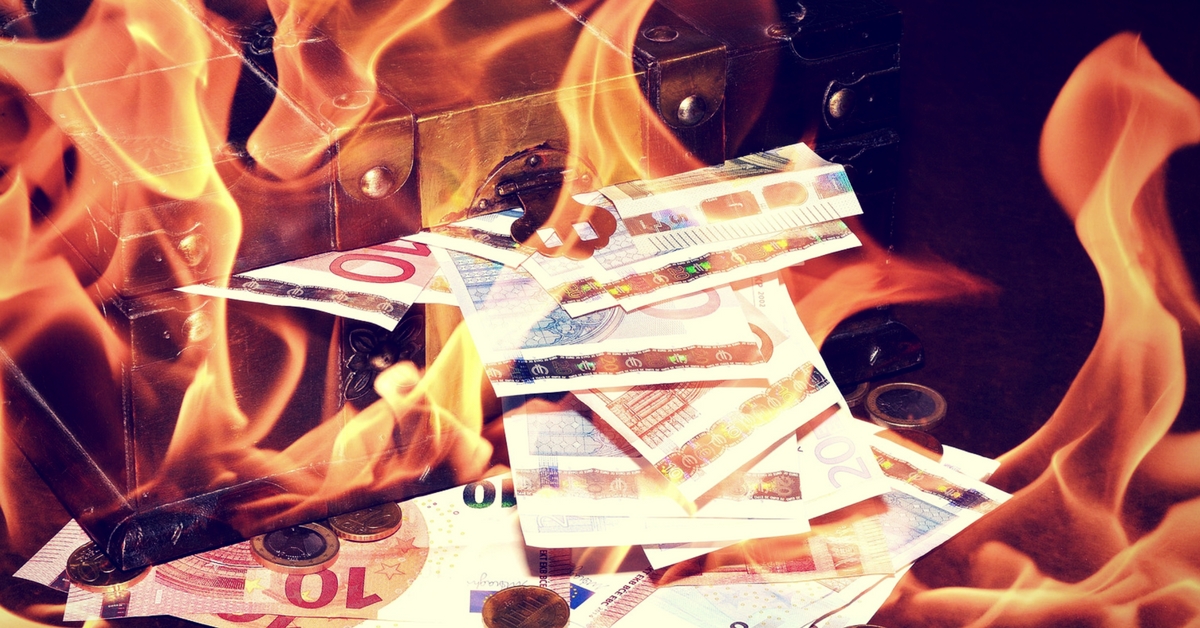 webseite einzelhandel geld verbrannt