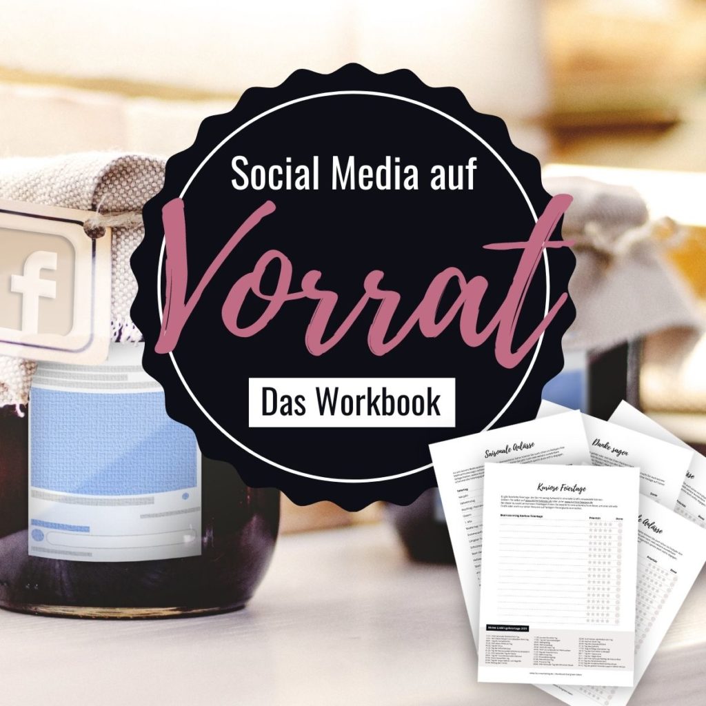 7 einfache Ideen für SocialMedia-Posts mit BÄMMMM 1 workbook visual