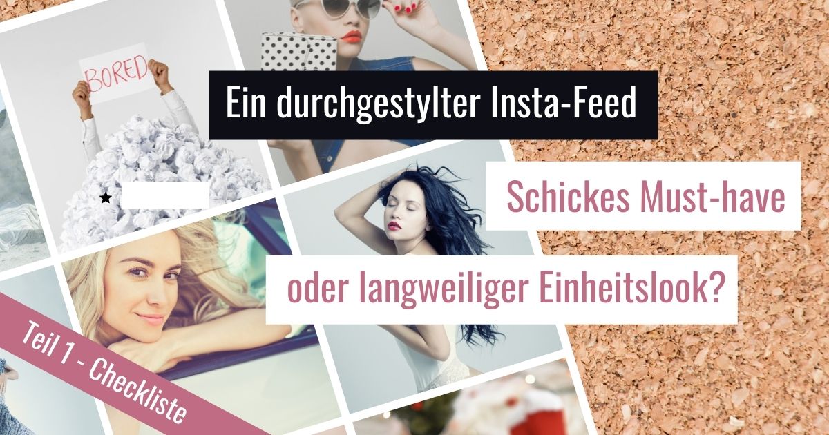 Einheitlicher Puzzle-Insta-Feed