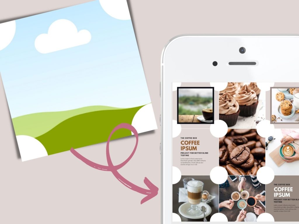 One-Post-Wonder-Vorlagen für einen stylischen Instagram-Feed 2 instagram puzzlefeed vorlage 1.