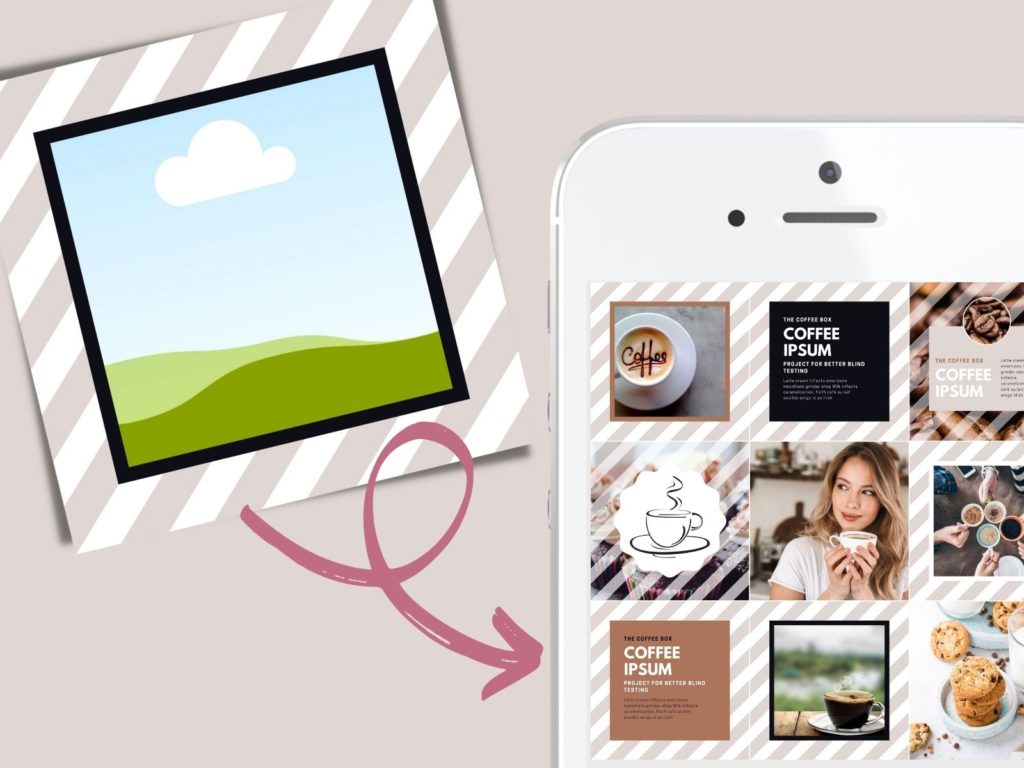 One-Post-Wonder-Vorlagen für einen stylischen Instagram-Feed 3 instagram puzzlefeed vorlage 2