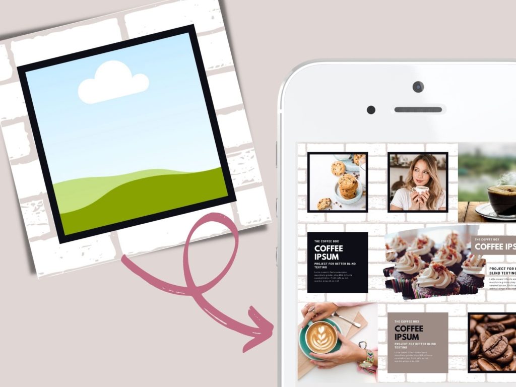 One-Post-Wonder-Vorlagen für einen stylischen Instagram-Feed 4 instagram puzzlefeed vorlage 3