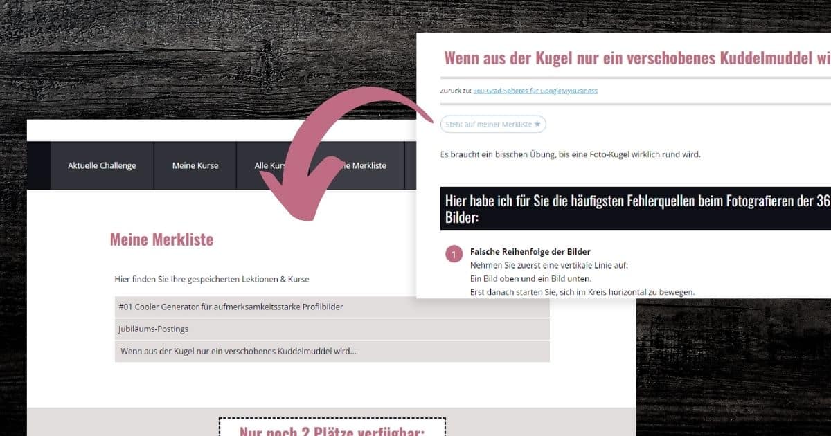 Wordpress versus elopage Merkzettel