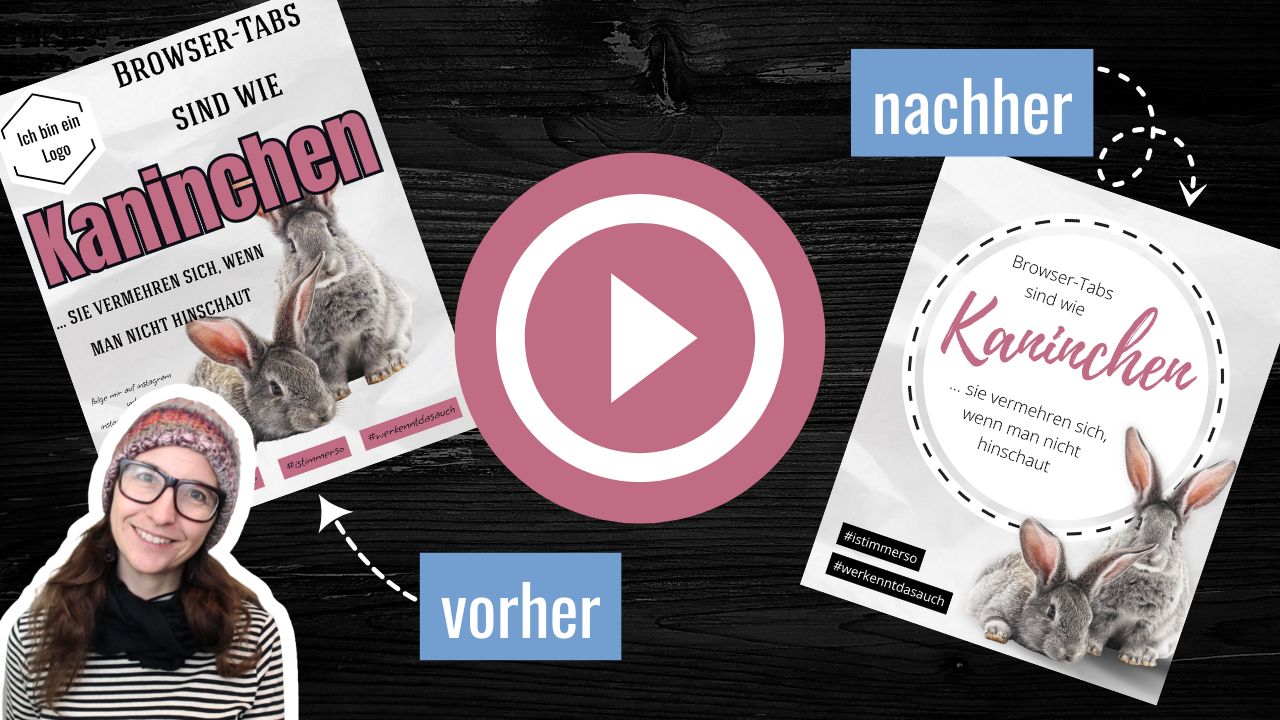 youtube thumbnails mit canva Tricks snacktag 5